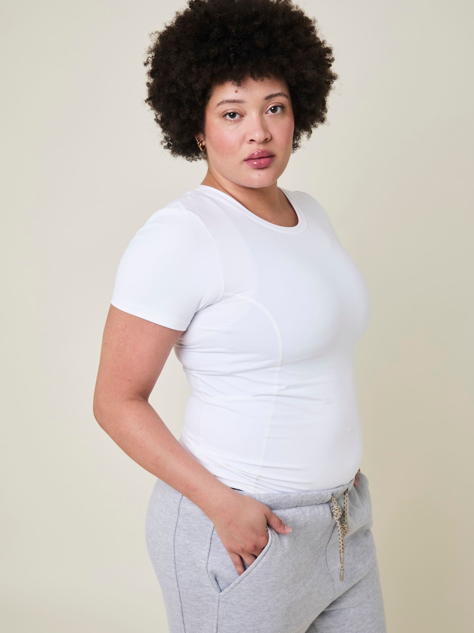 Ally Basic T-shirt - Crystal White