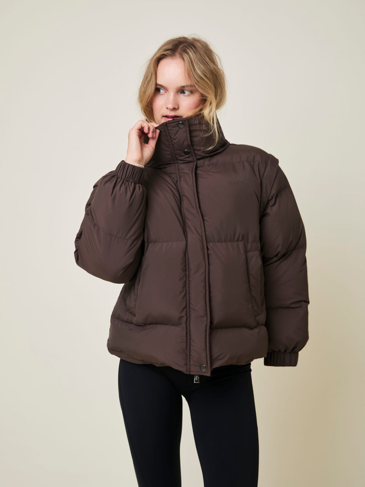 Alpine 2-in-1 Puffer Jacket and Vest - Arabica