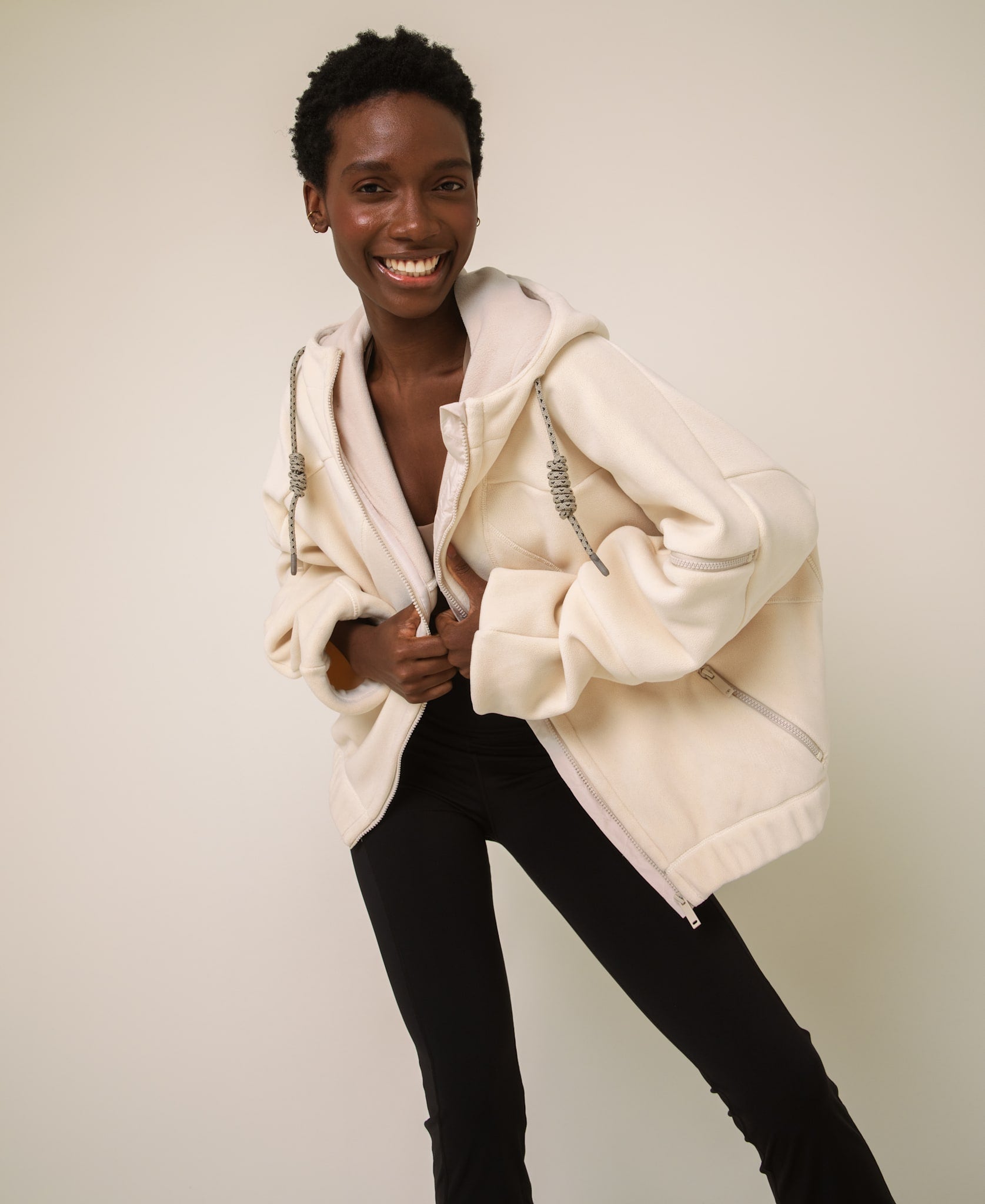 Range bonded fleece hooded jacket - Shell - Shell