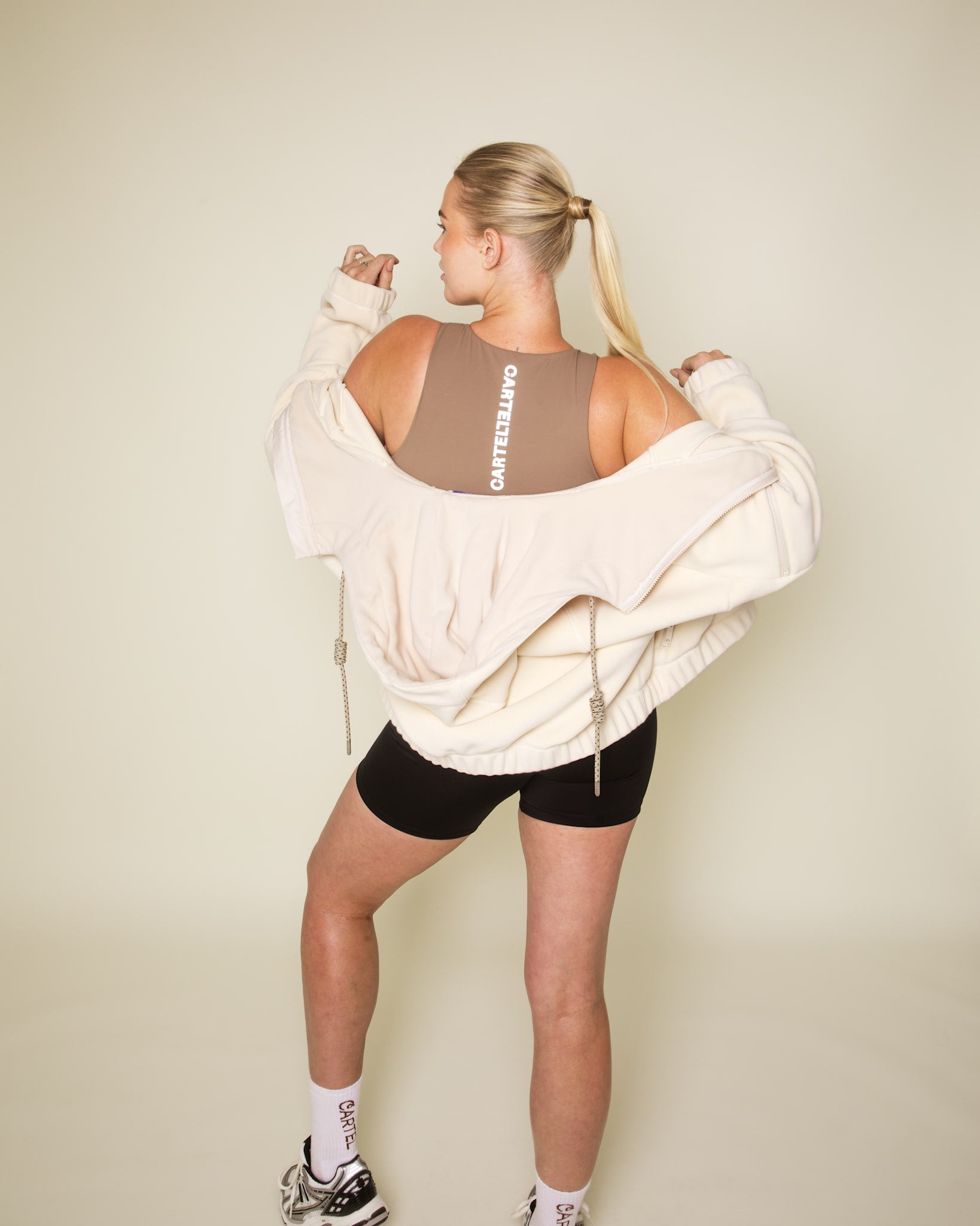 Range bonded fleece jakke m. hætte - Shell