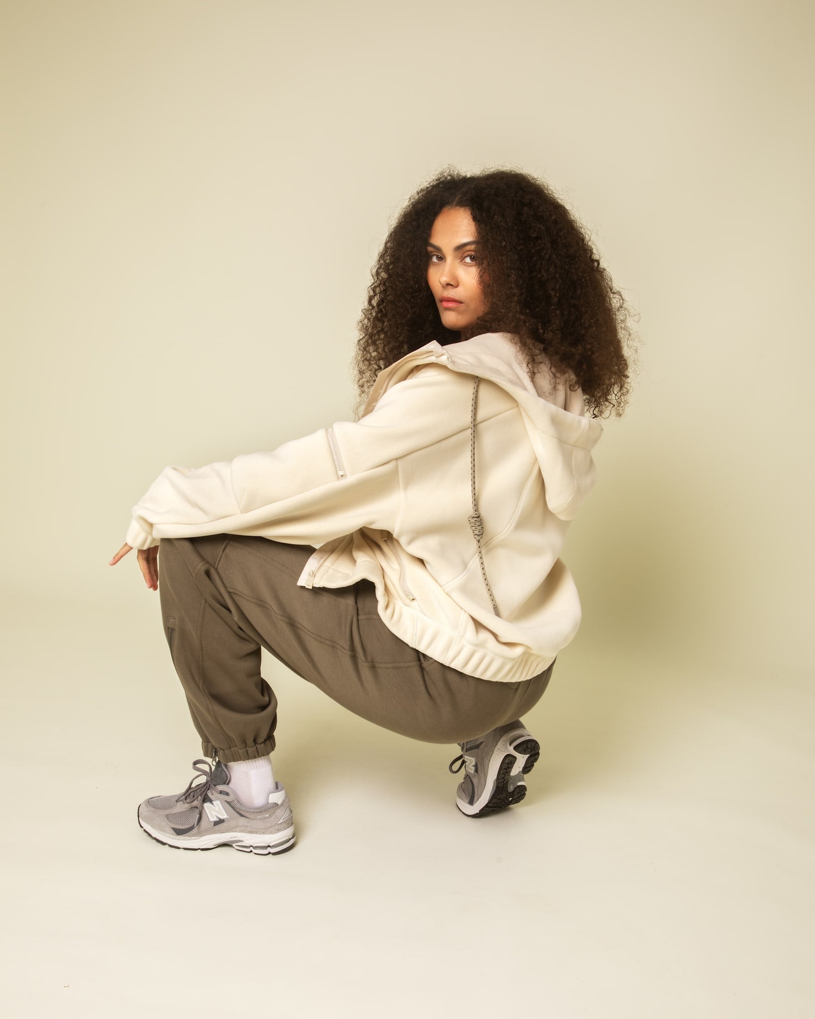 Range bonded fleece jakke m. hætte - Shell