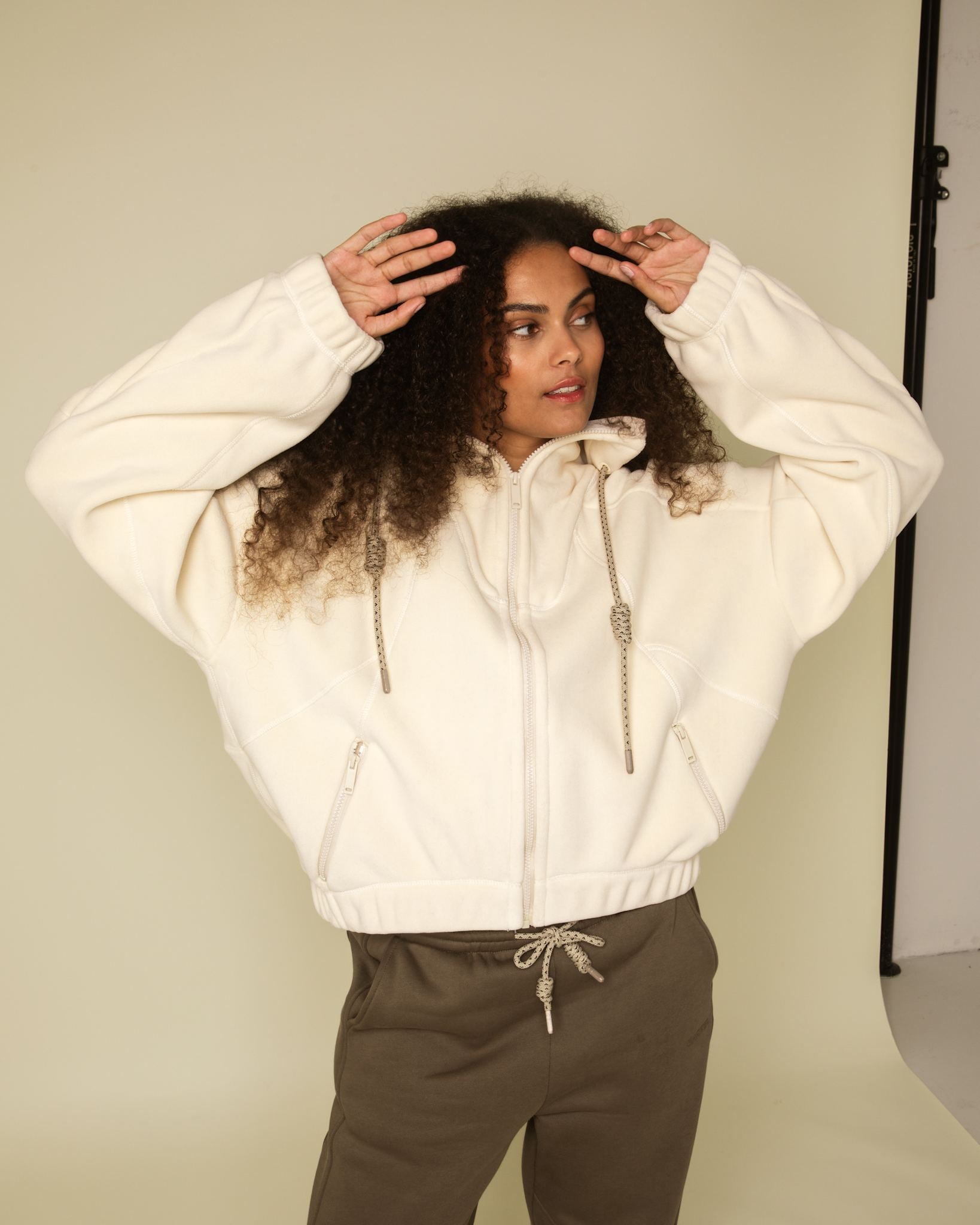 Range bonded fleece jakke m. hætte - Shell