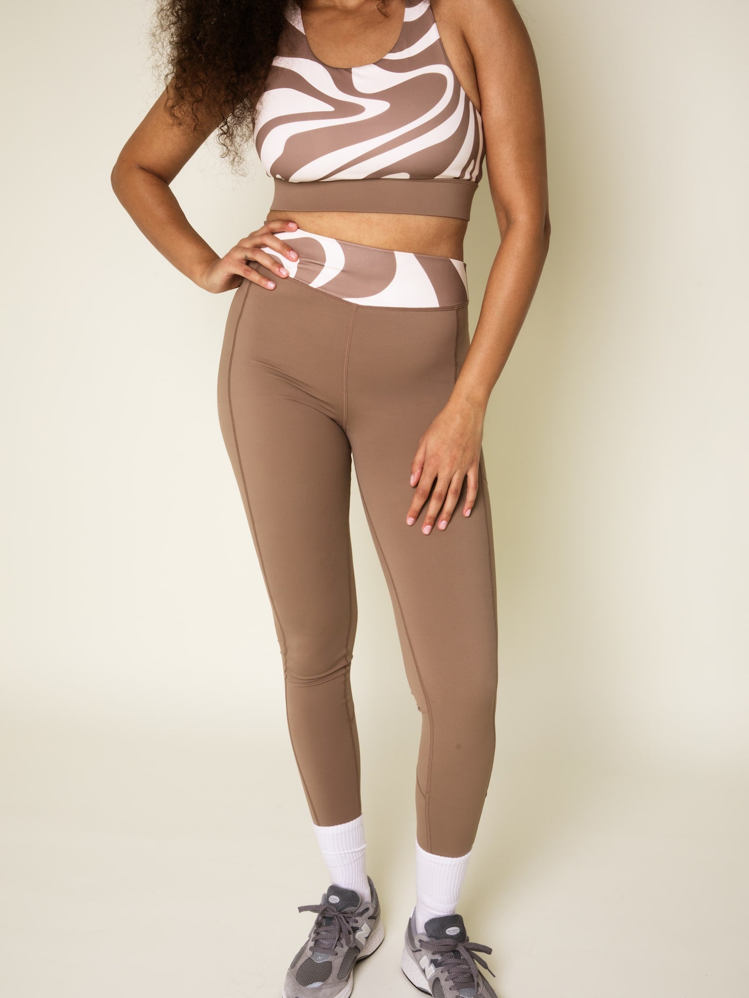 Umbria high-waist pocket leggings - Hazel