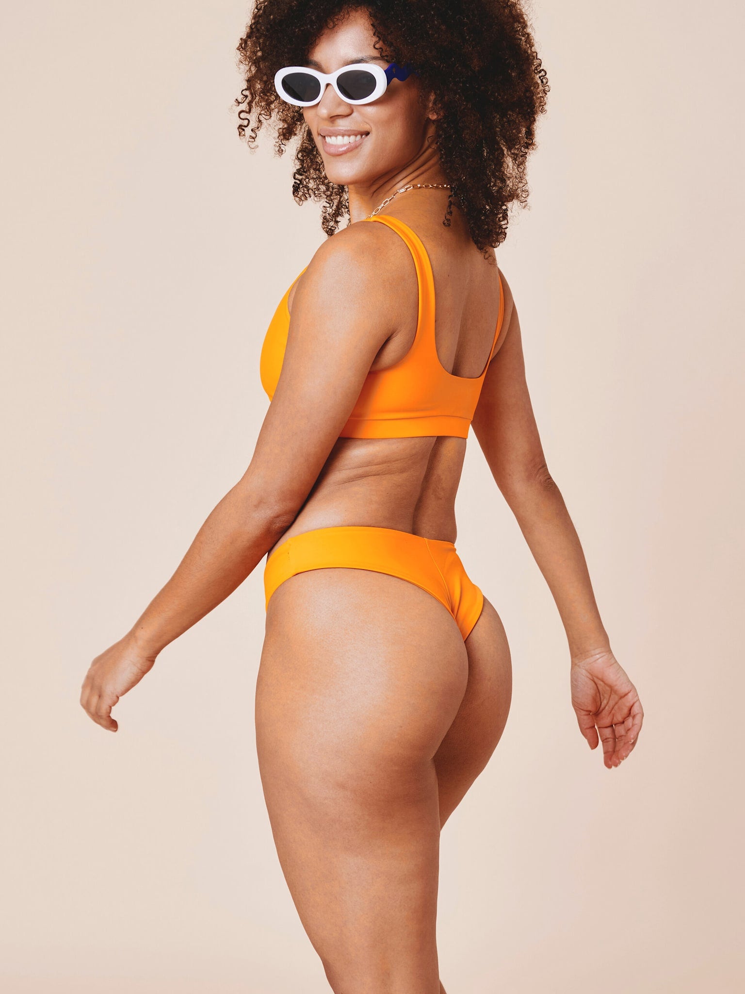 Canggu v-shape bikini bottom - Flame