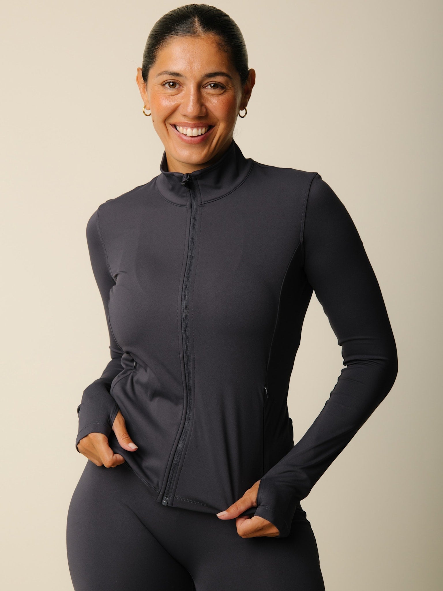 Cartel x Align by Blume contour zip jacket - Charcoal