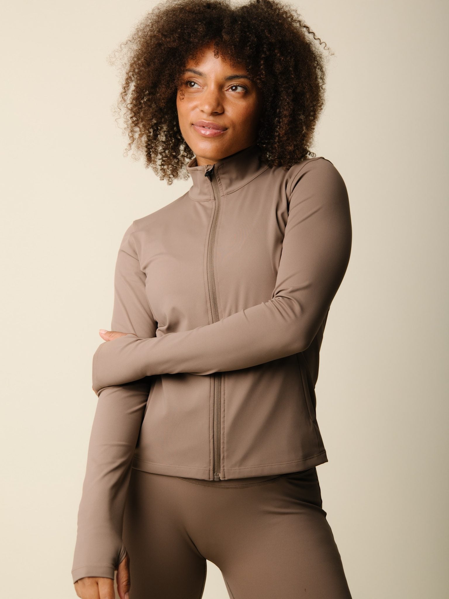 Cartel x Align by Blume contour zip jacket - Hazel
