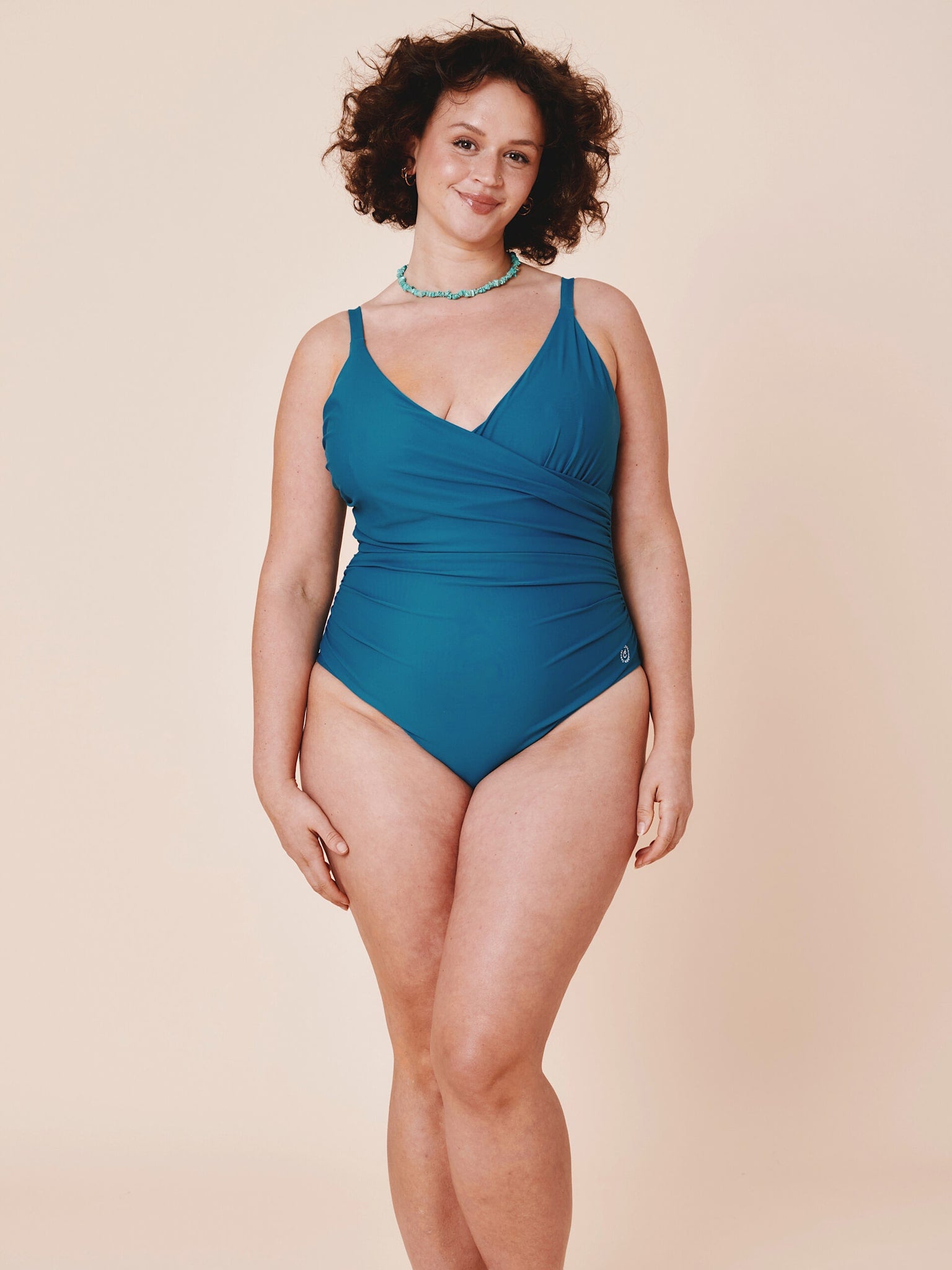 Medewi draped onepiece - Teal