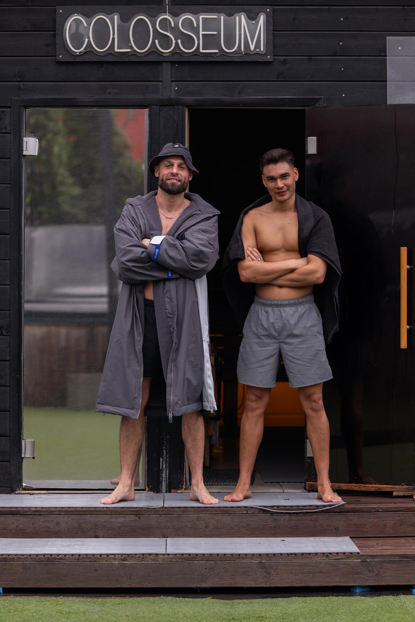 Nordic Fleece Changing Robe - Grey