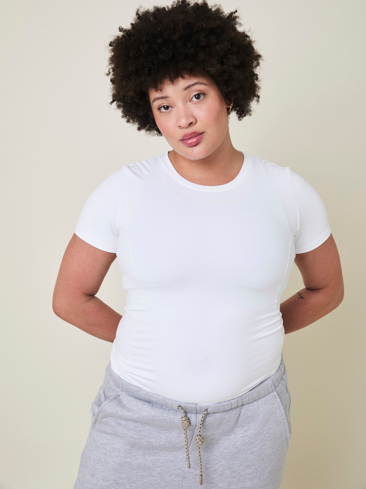 Ally Basic T-shirt - Crystal White