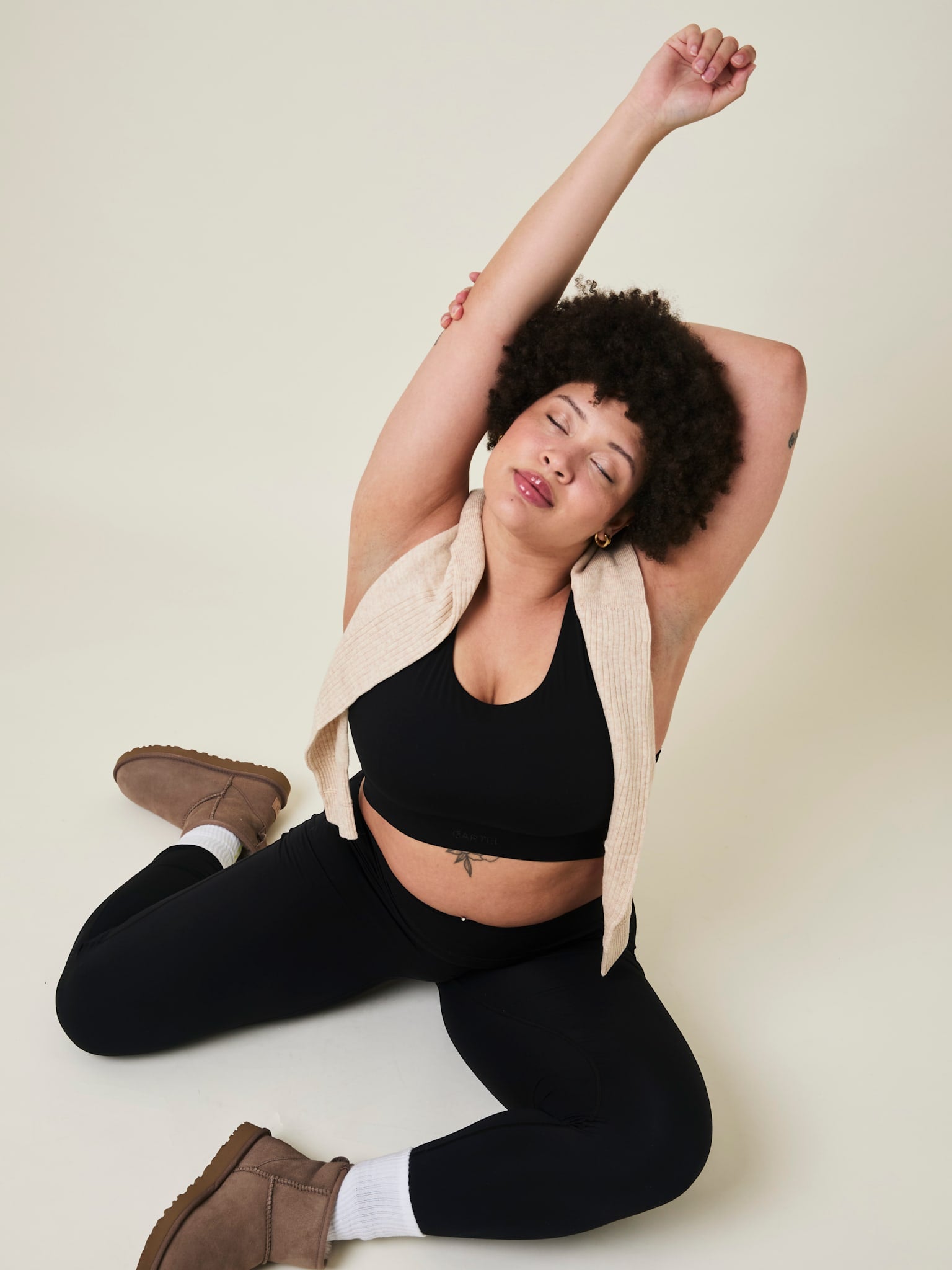 All Purpose højtaljet leggings med lomme - Nero