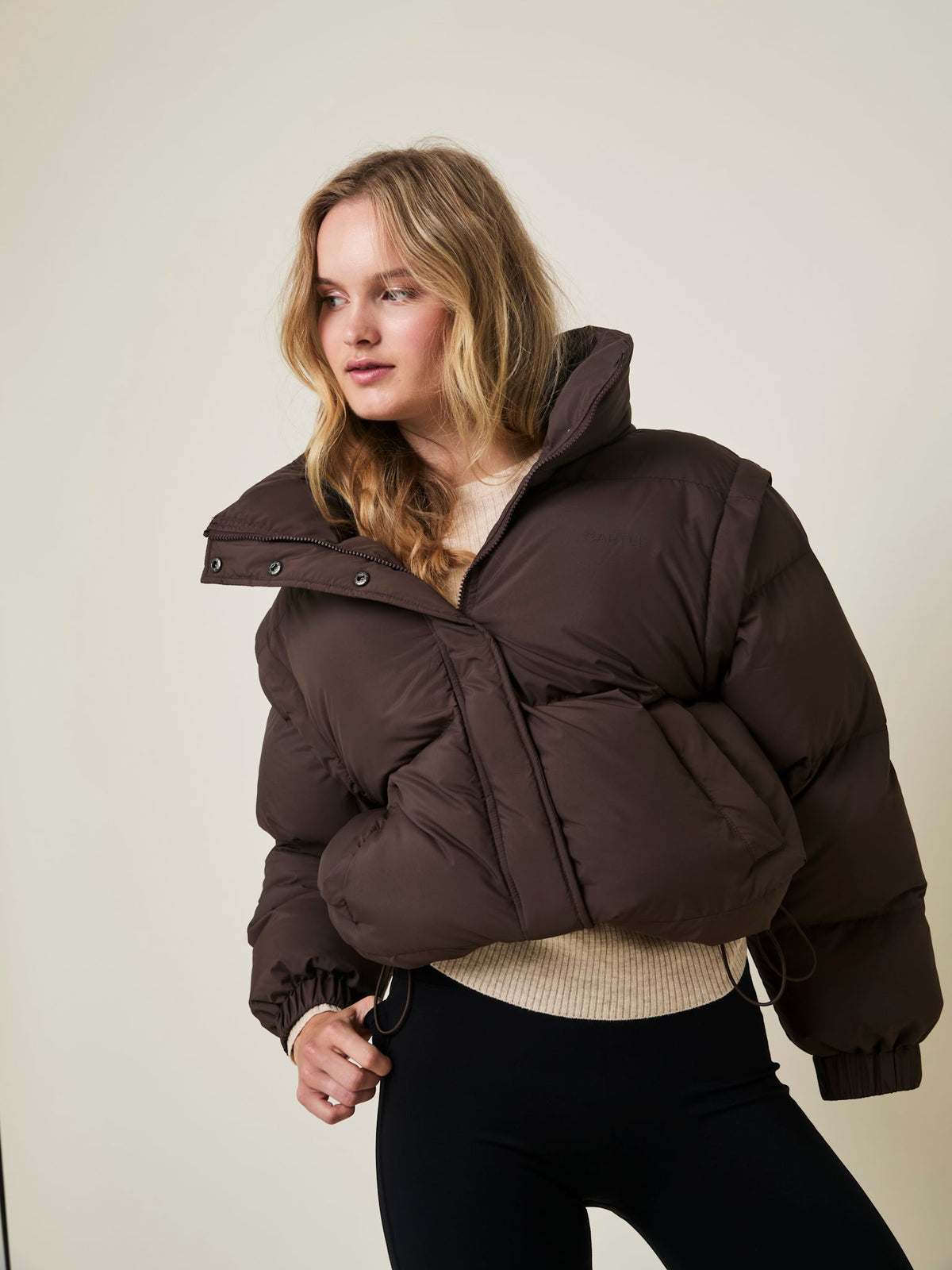 Alpine 2-in-1 Puffer Jacket and Vest - Arabica