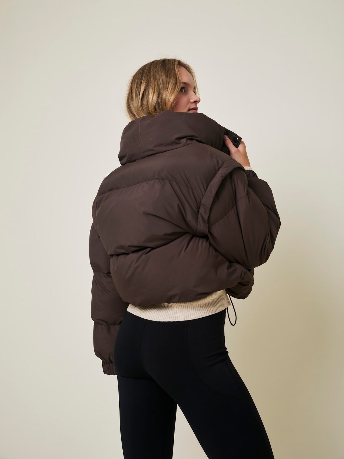 Alpine 2-in-1 Puffer Jacket and Vest - Arabica