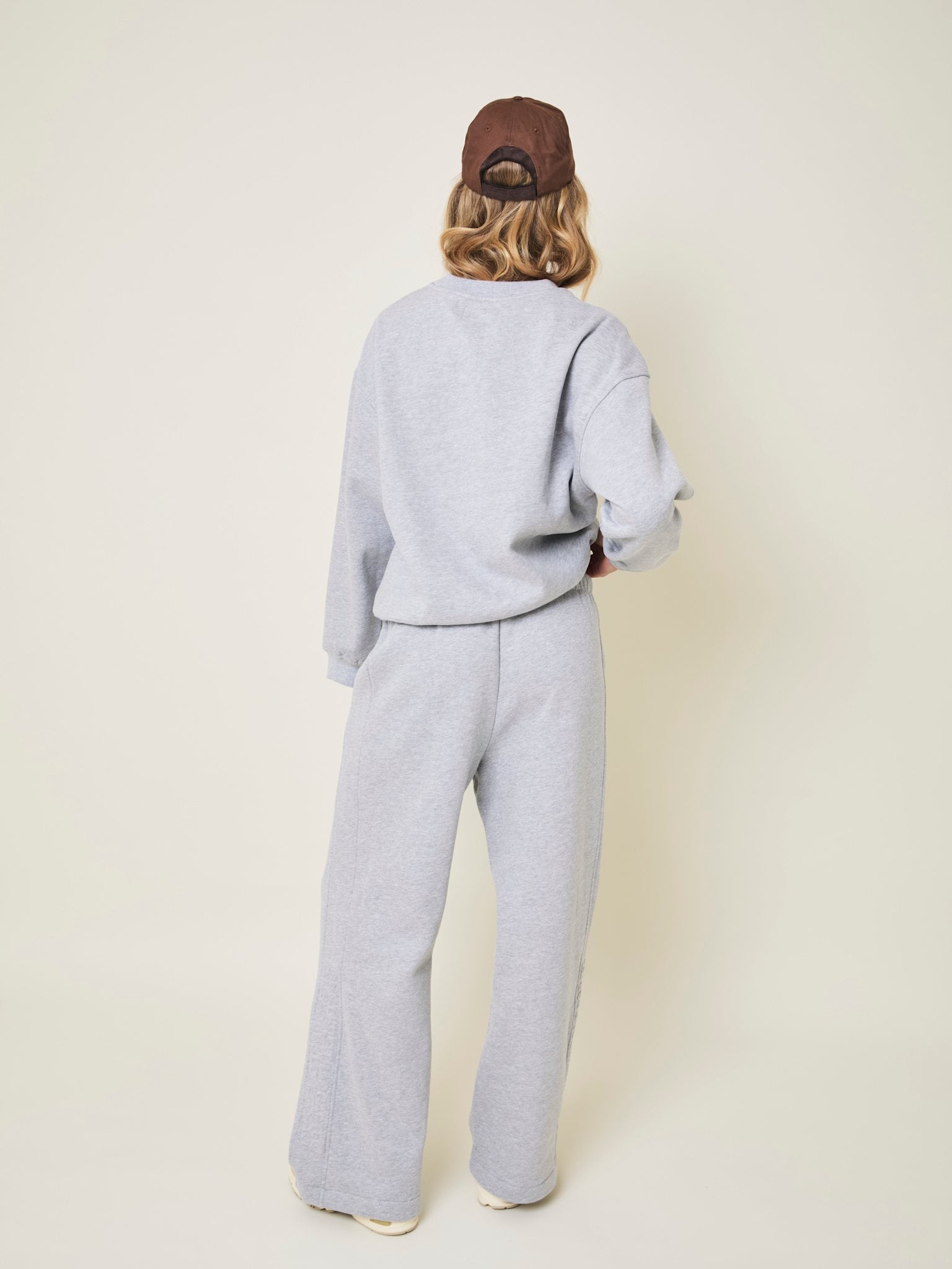 Angel Sweatshirt med præget logo - Grey Melange