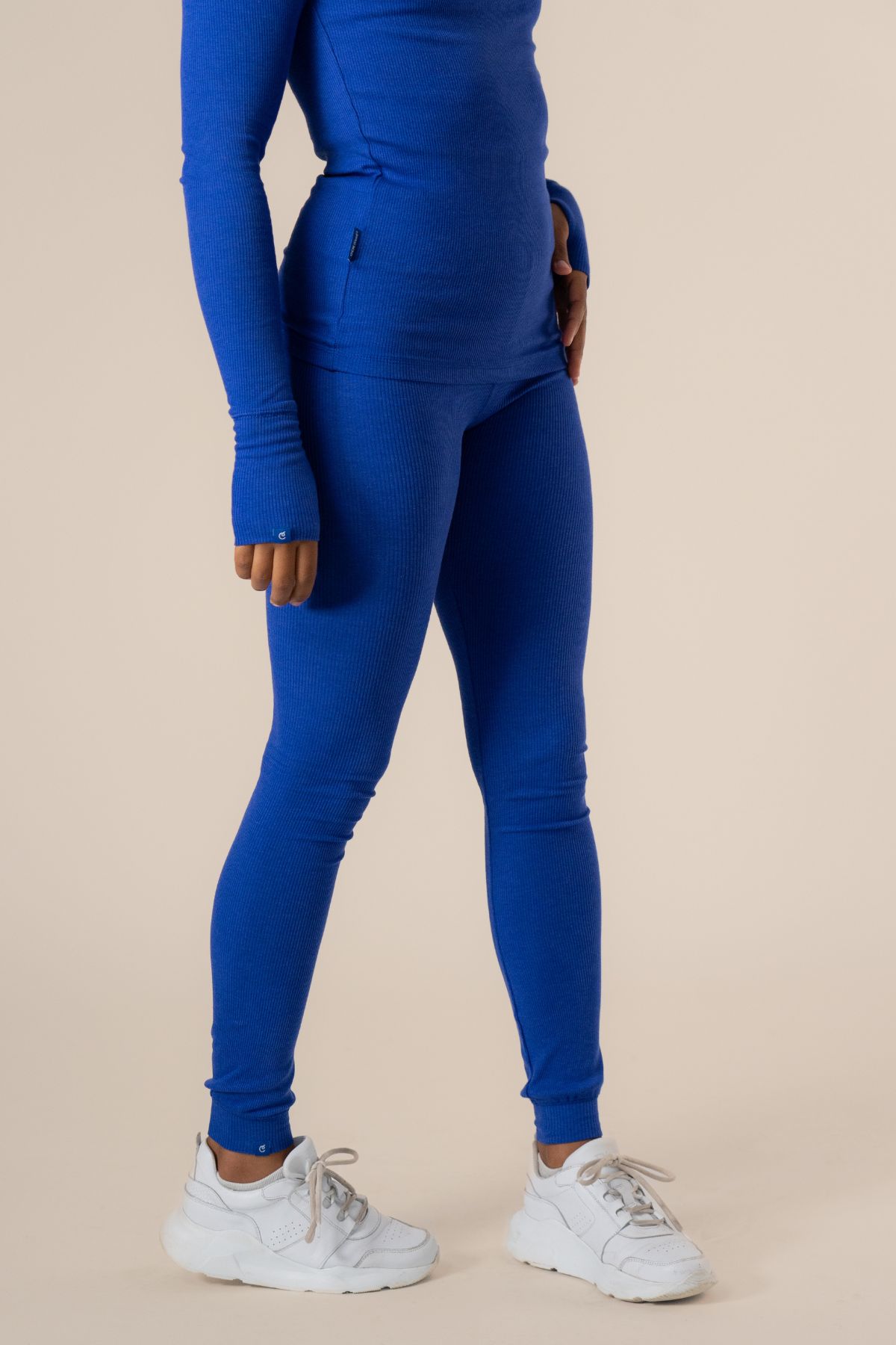 Algae ribbed OCN Weed® leggings - Cartel Blue