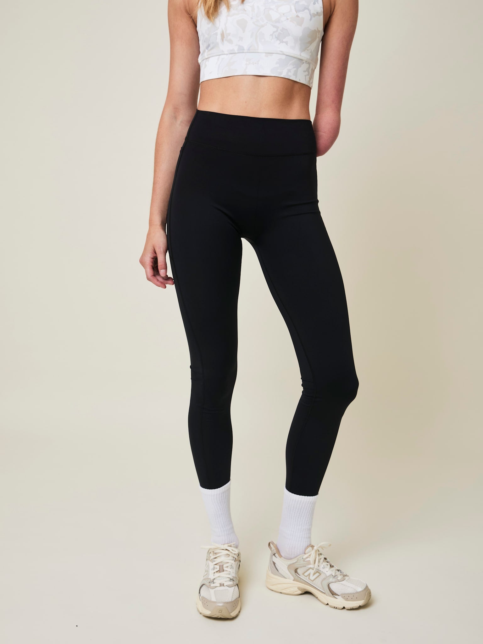 All Purpose højtaljet leggings med lomme - Nero