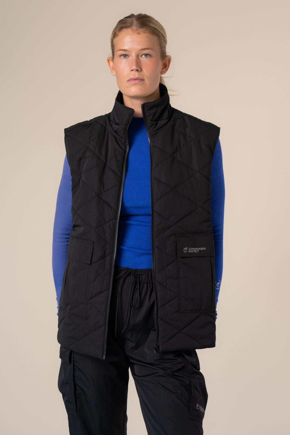 Coast quilted vest - Nero