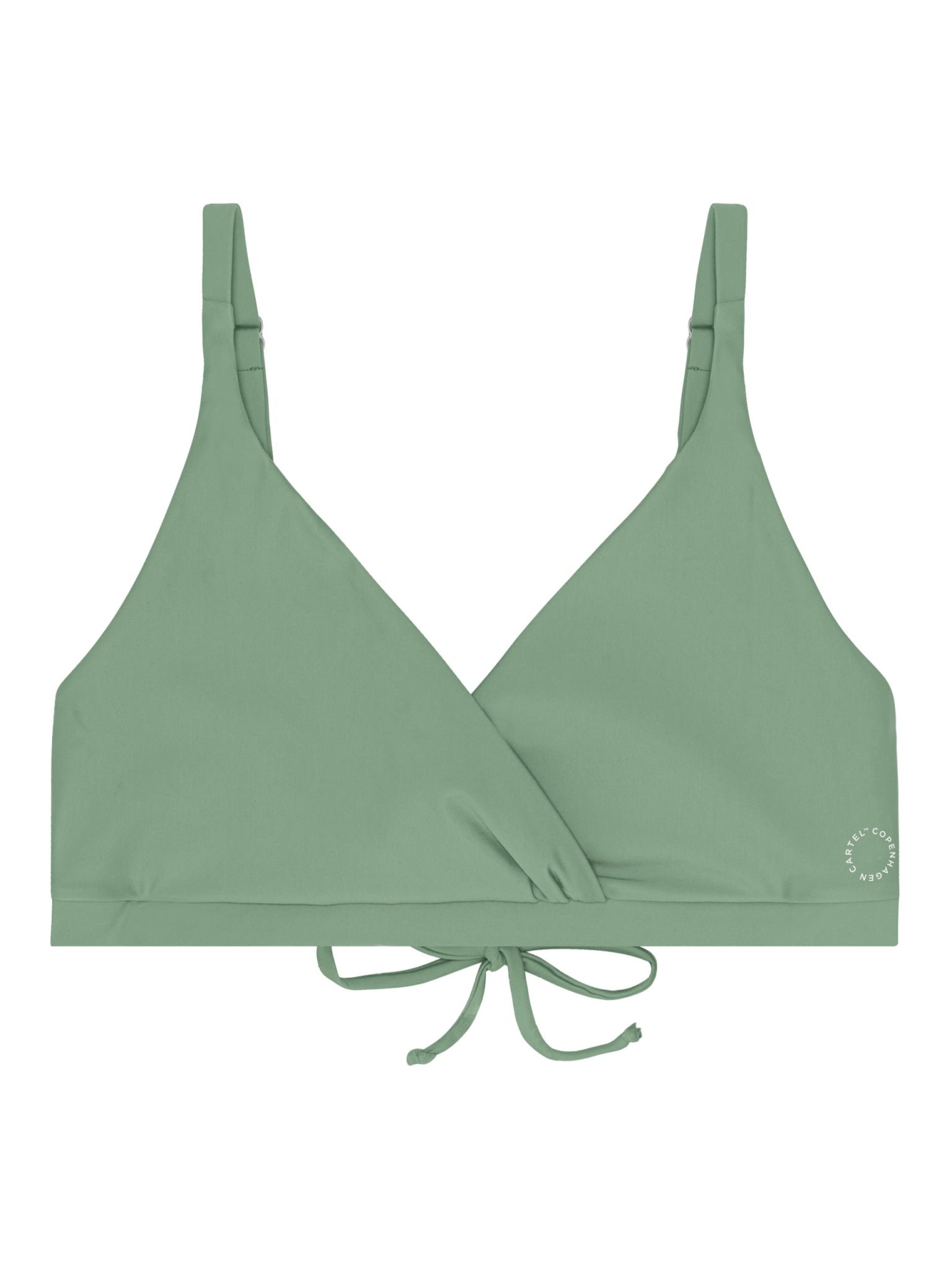 Istana draperet bikini top - Army