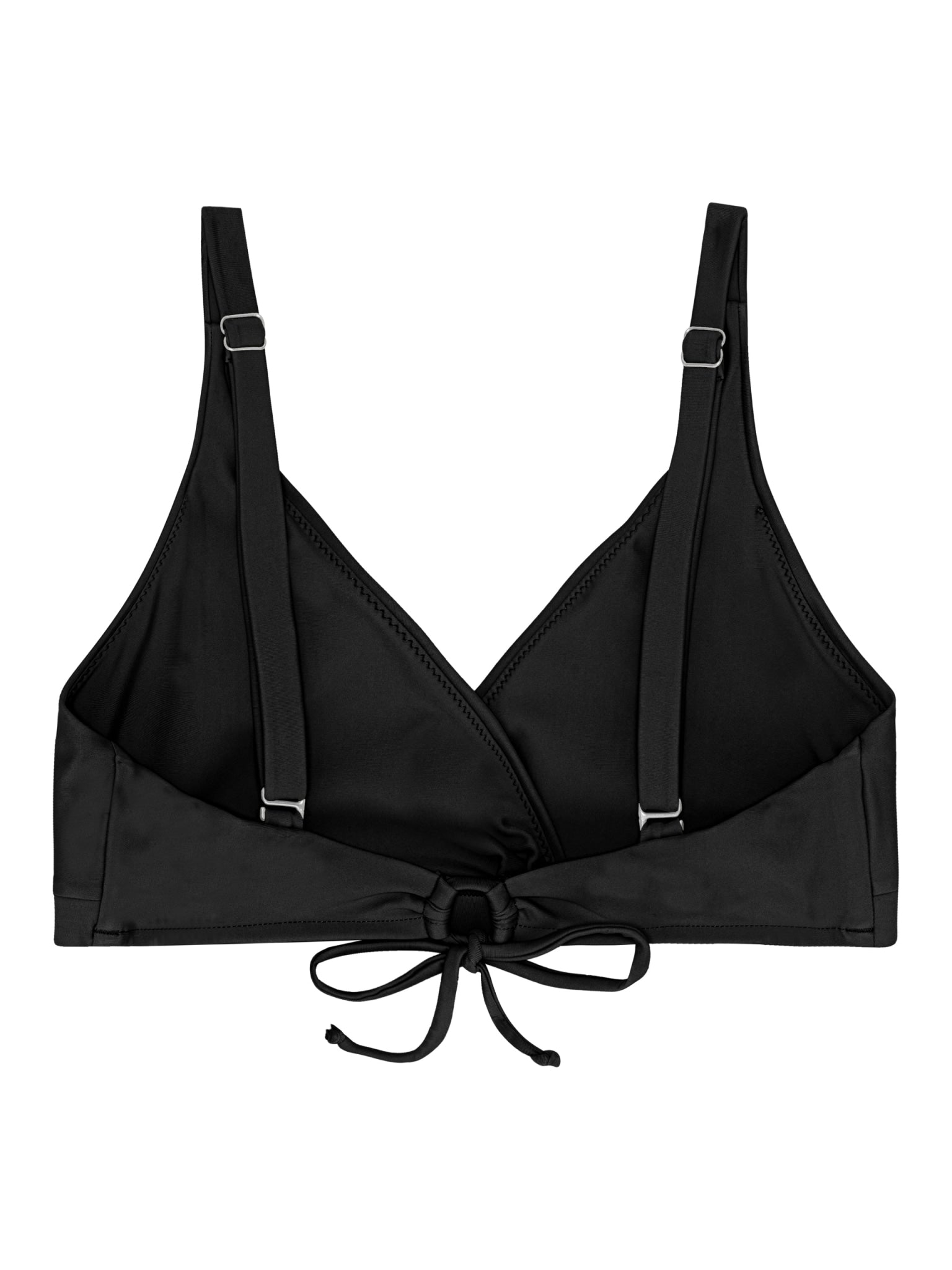 Istana draperet bikini top - Nero