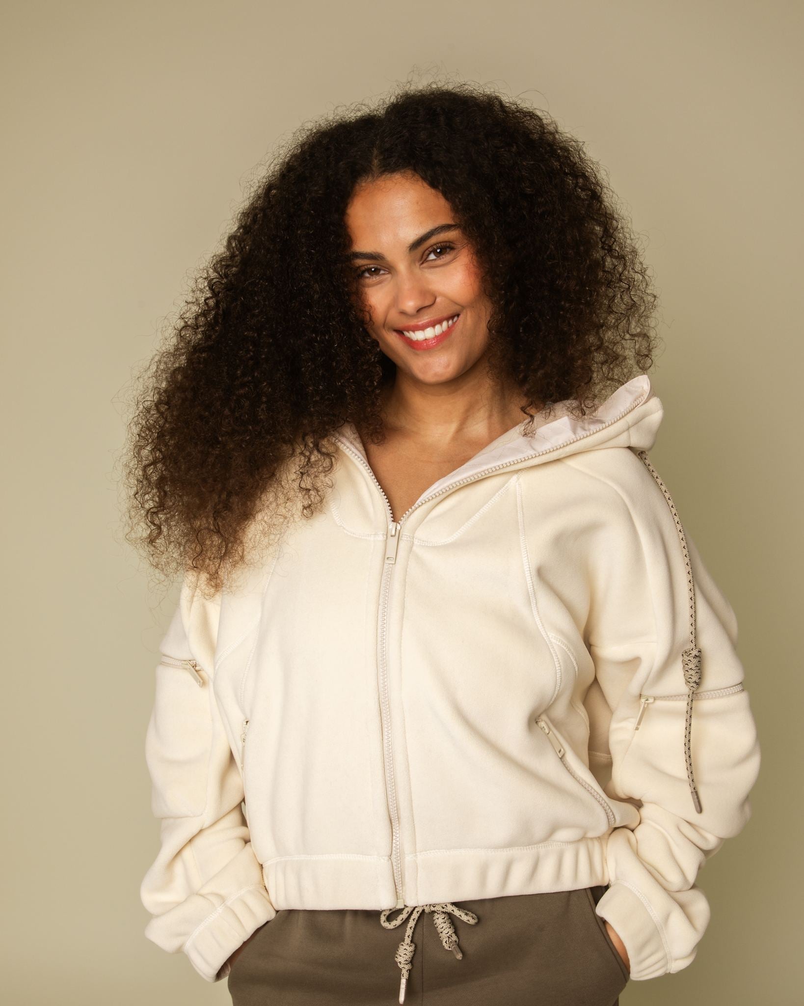 Range bonded fleece hooded jacket - Shell - Shell