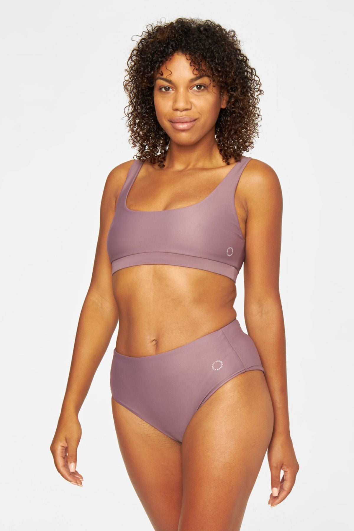 Ubud højtaljet bikini underdel - Plum