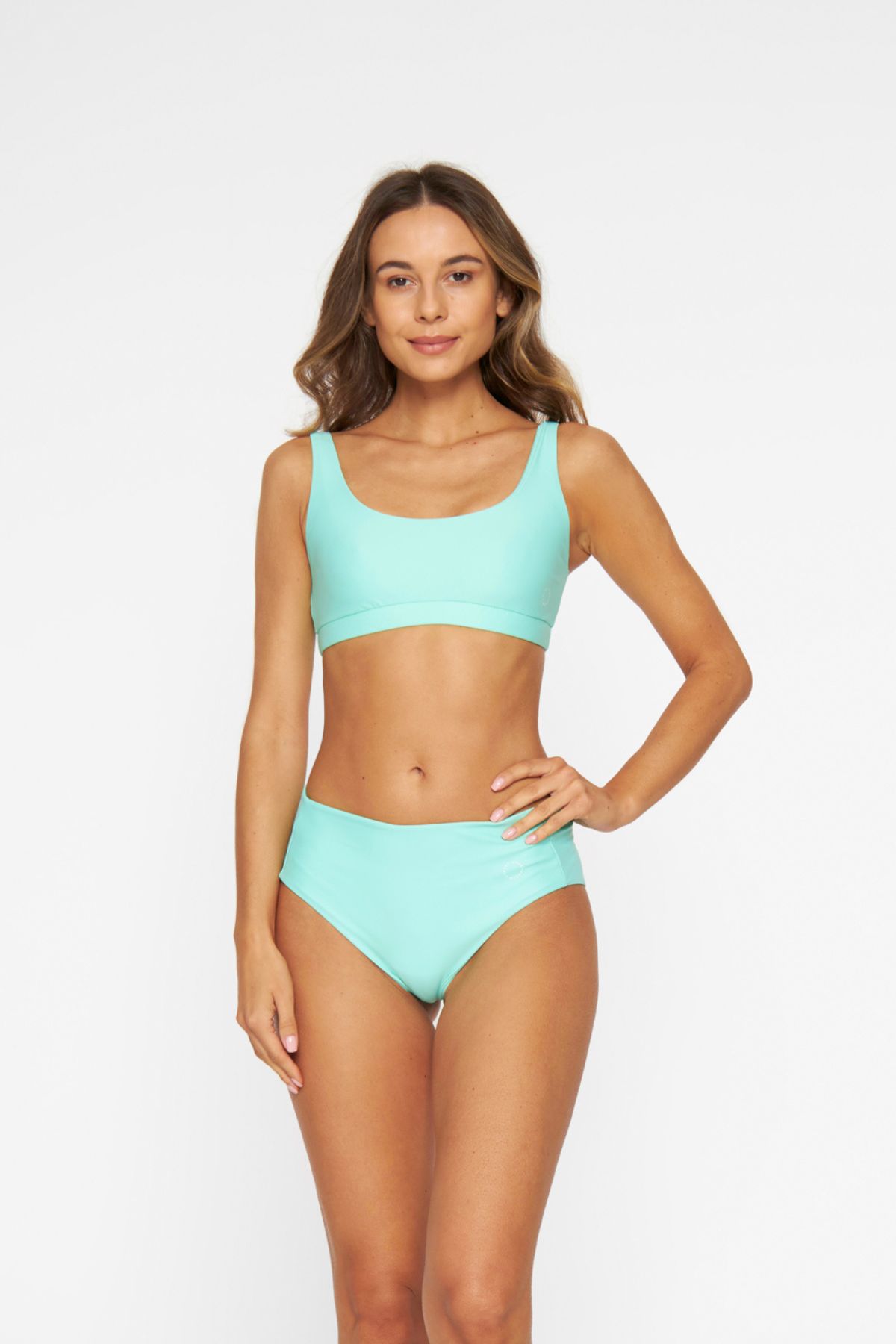 Ubud højtaljet bikini underdel - Mint