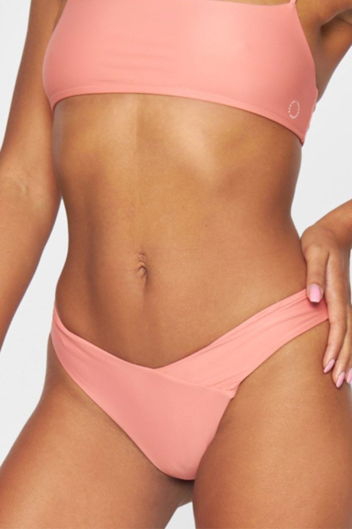 Canggu V-shaped bikini bottom - Coral