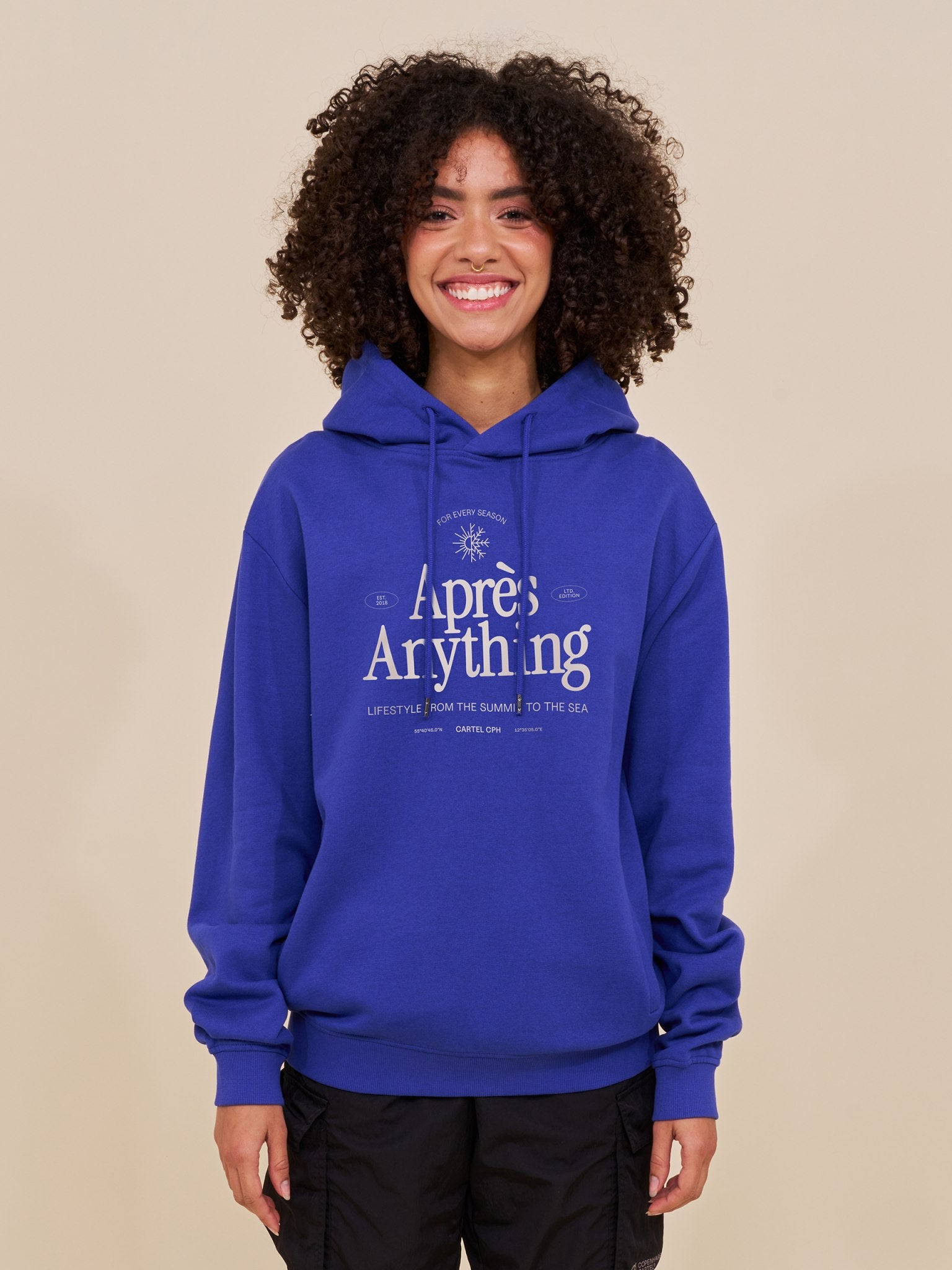 Aprés Anything Statement Hoodie - Cartel Blue