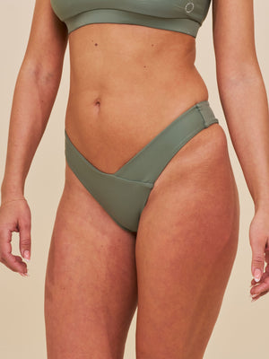 Canggu V-shaped bikini bottom - Army