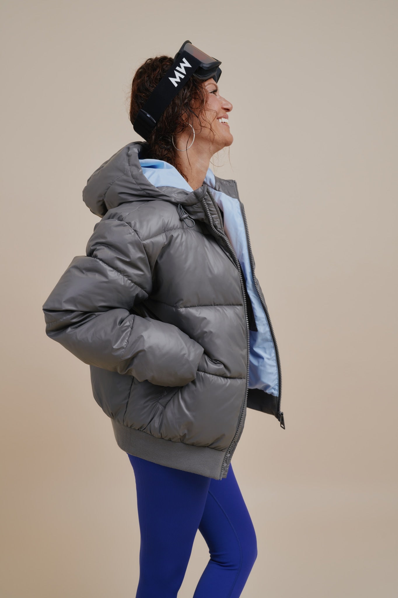 Polar Puffer Jacket Short - Slate