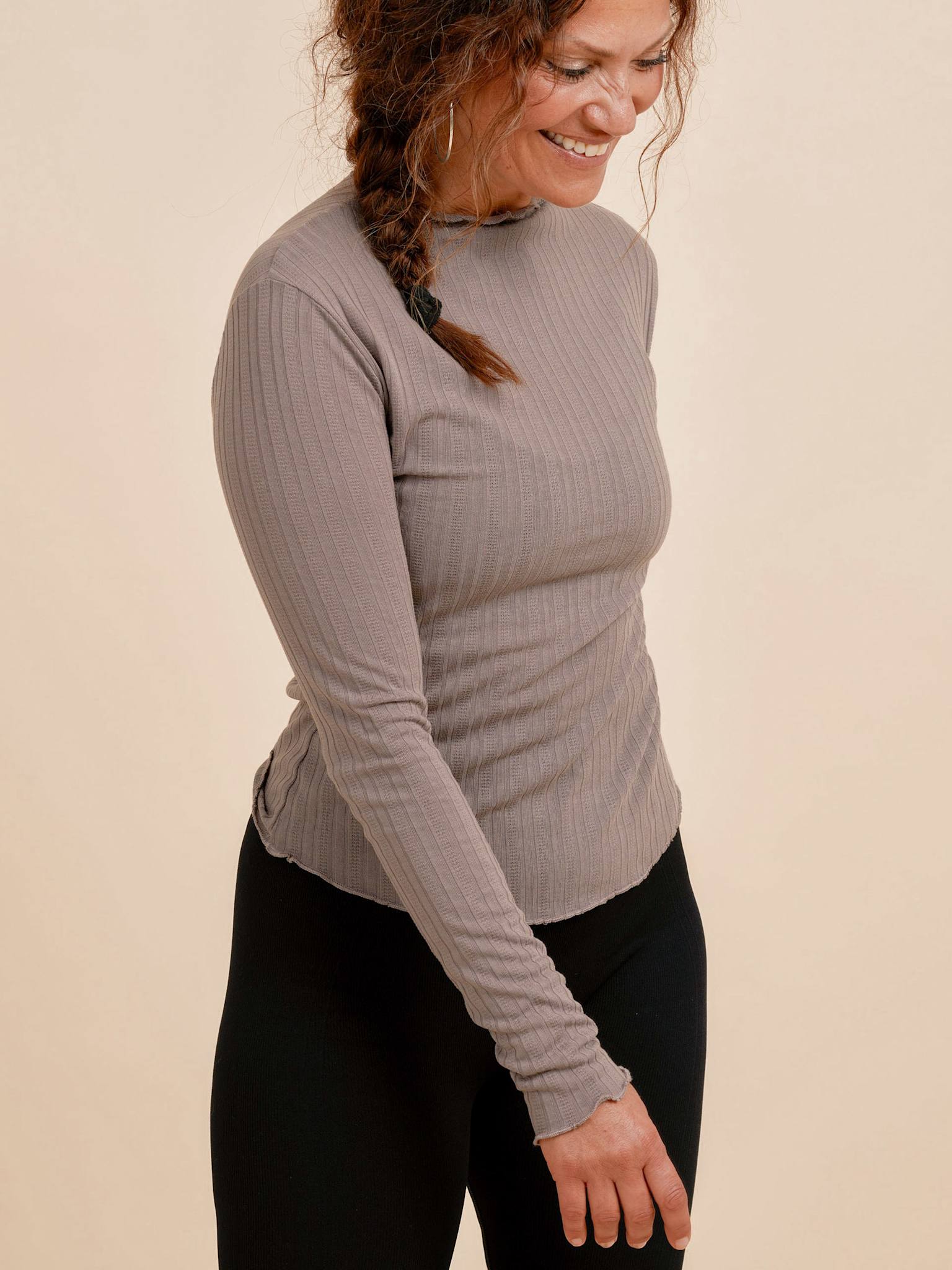 Powder Long-sleeve Top - Hazel