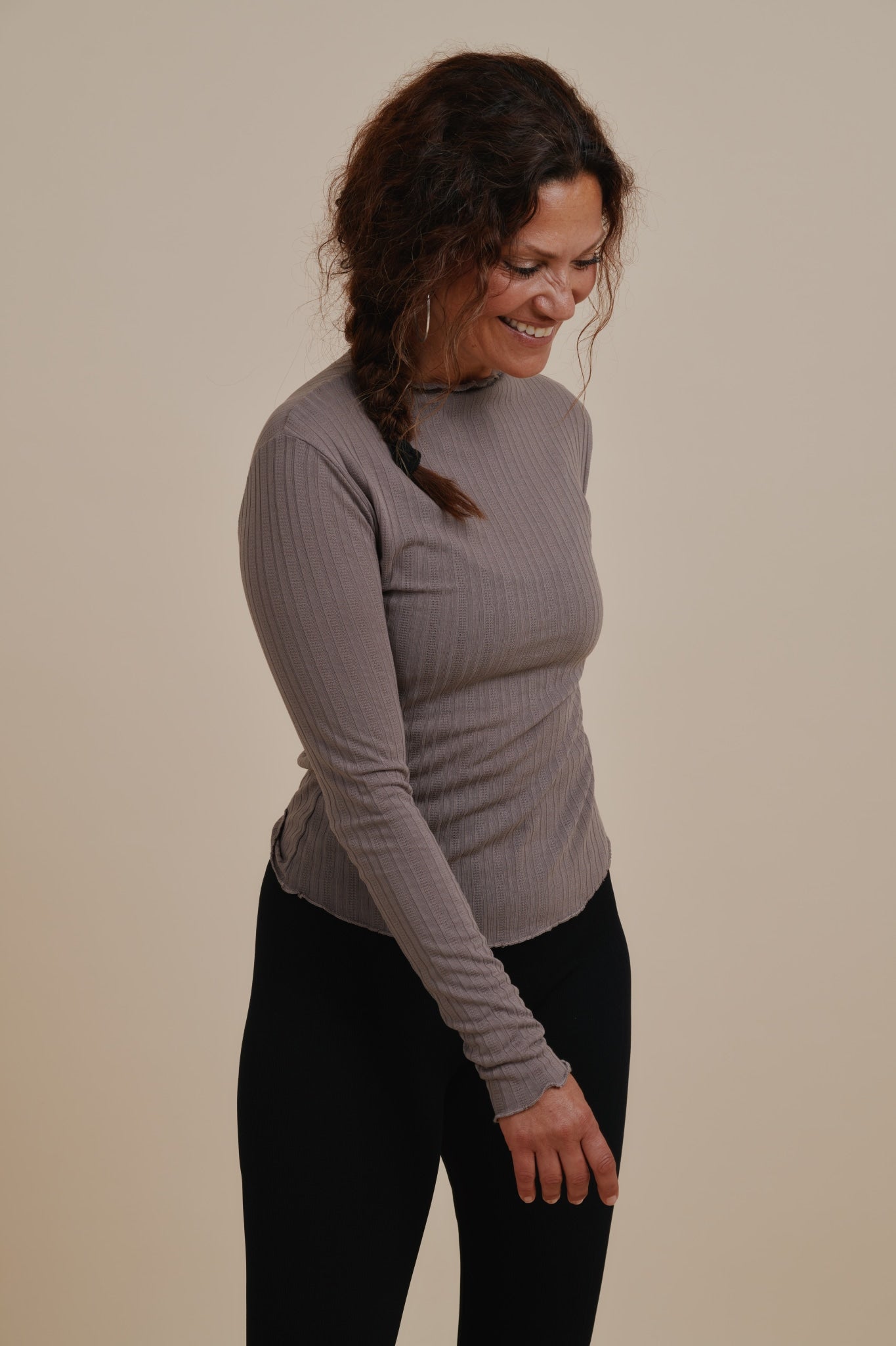 Powder Long-sleeve Top - Hazel