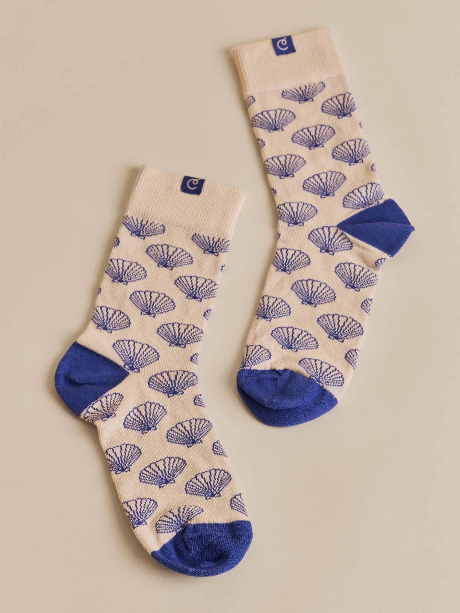 2-pack Seashell Socks - Sand