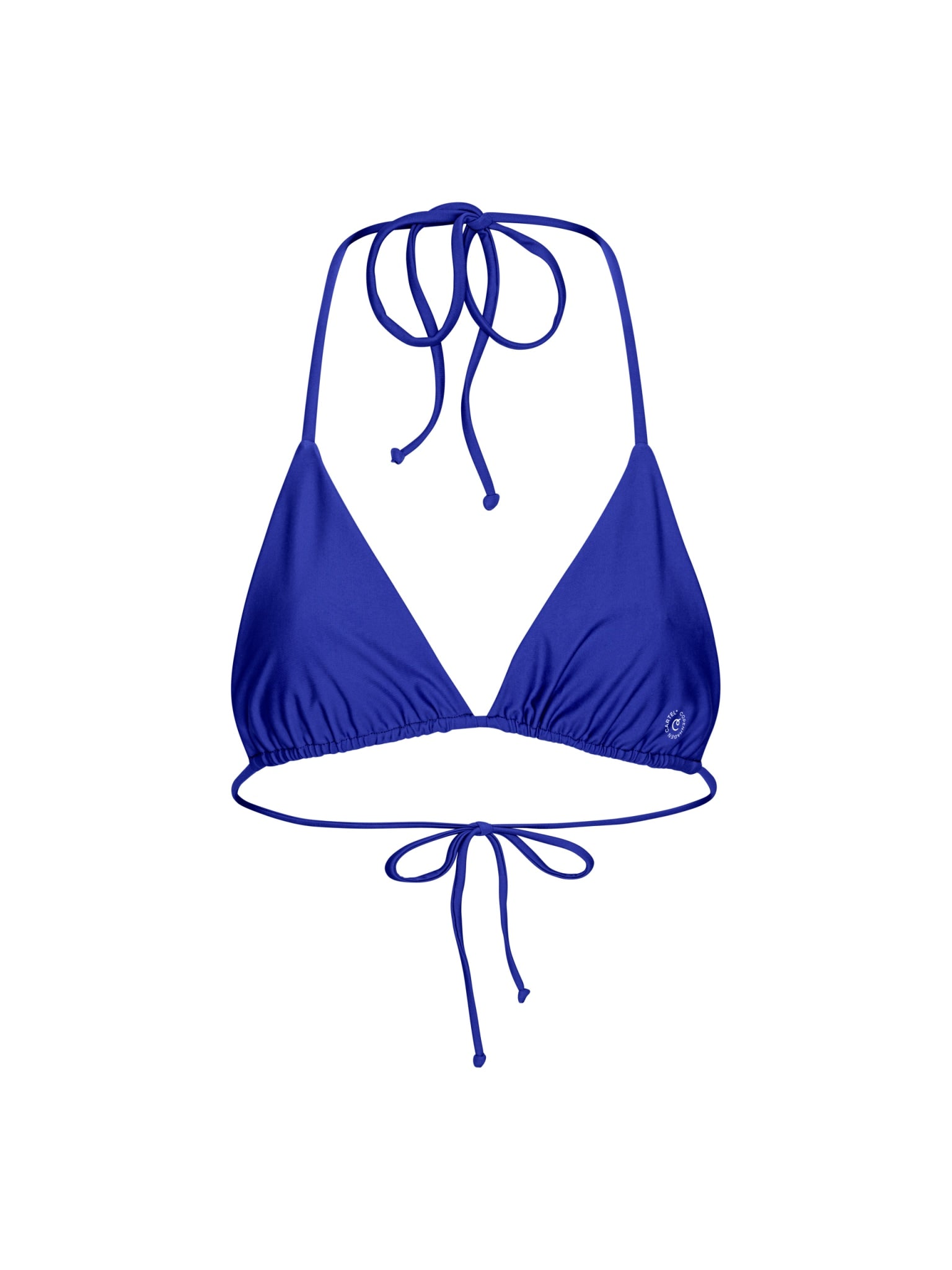 Uluwatu triangle bikini top - Cartel Blue