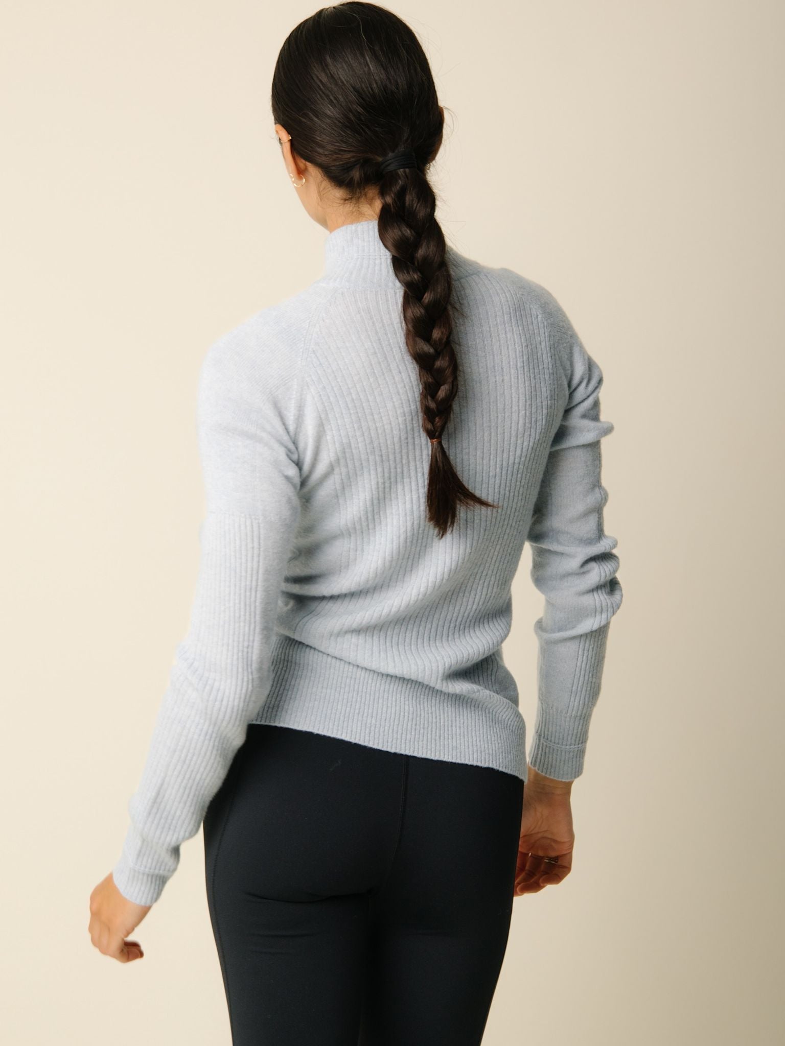 Vilda turtleneck cashmere blend sweater - Clear