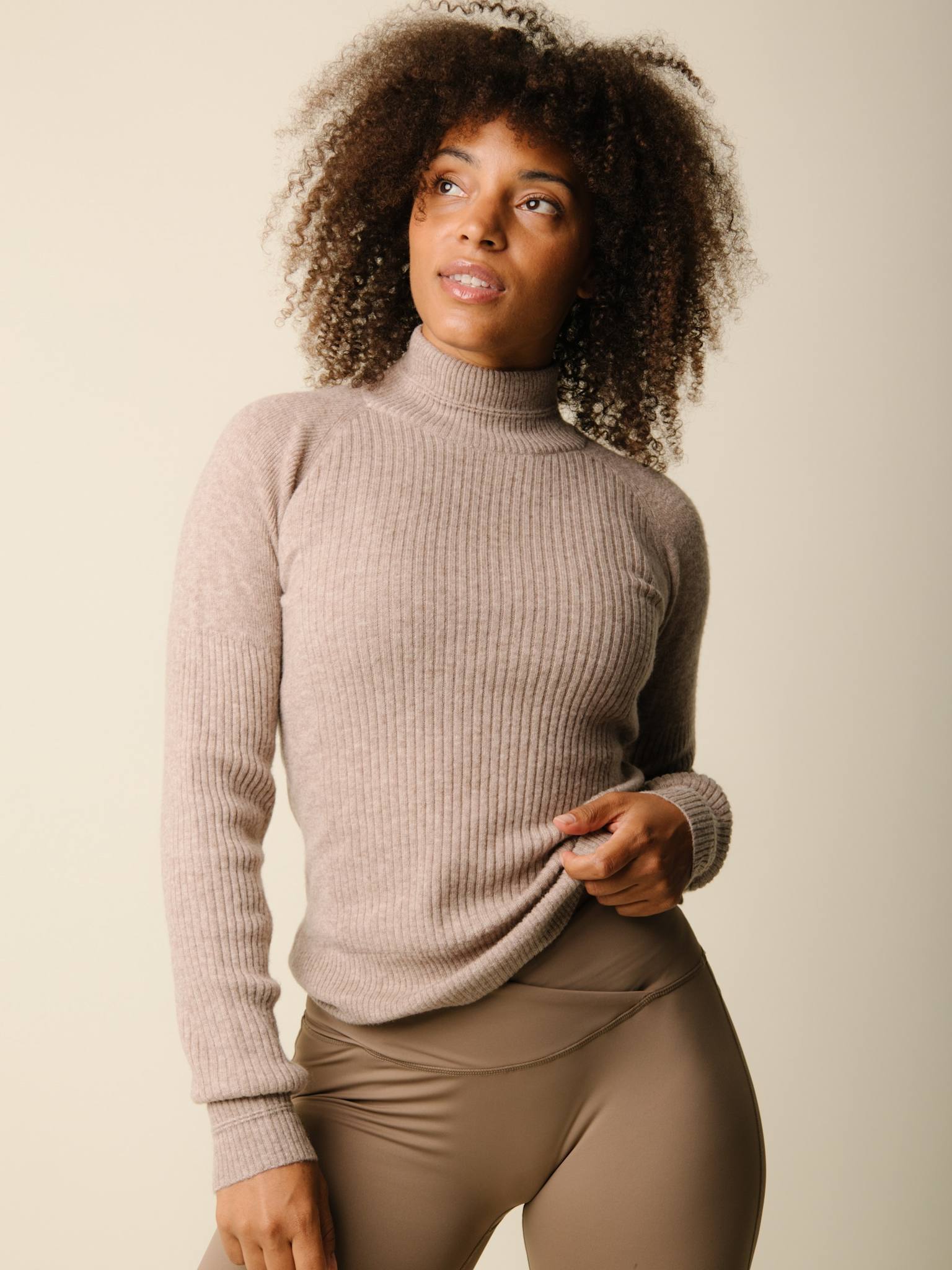 Vilda turtleneck cashmere blend sweater - Hazel