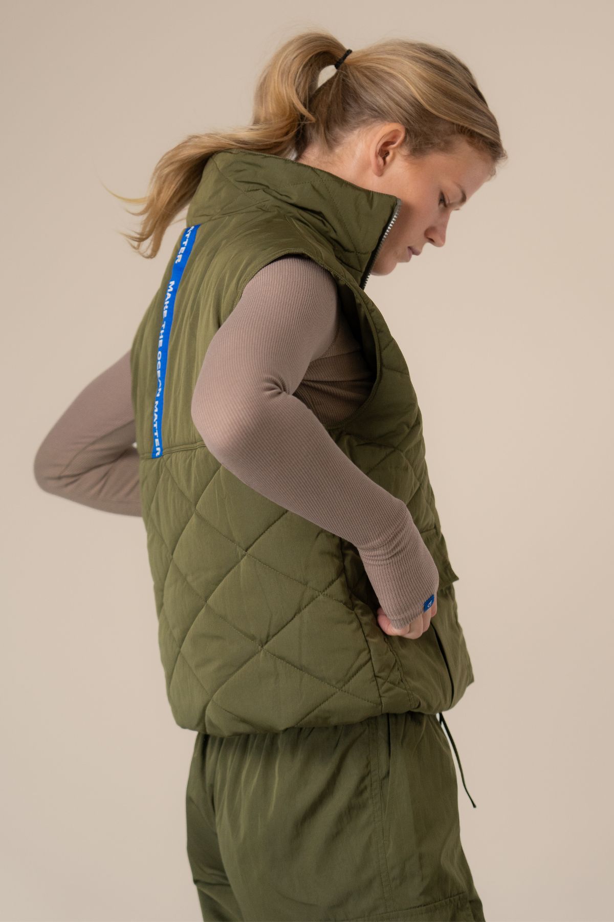 Coast quilted vest - Army