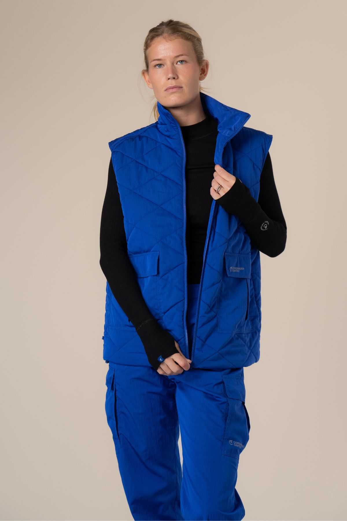 Coast quilted vest - Cartel Blue