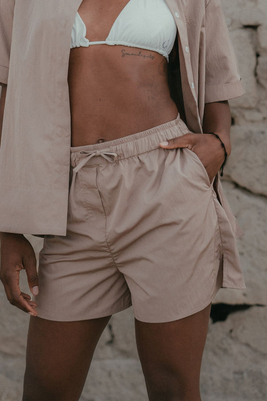 Wave shorts - Taupe